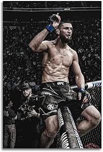 Khamzat Chimaev Classic Action Poster – Cool Artwork Canvas Wall Painting