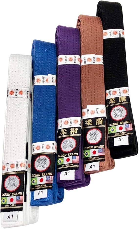 Ronin BJJ Gi Belt – Brazilian Jiu Jitsu Belt – Poly/Cotton Fabric
